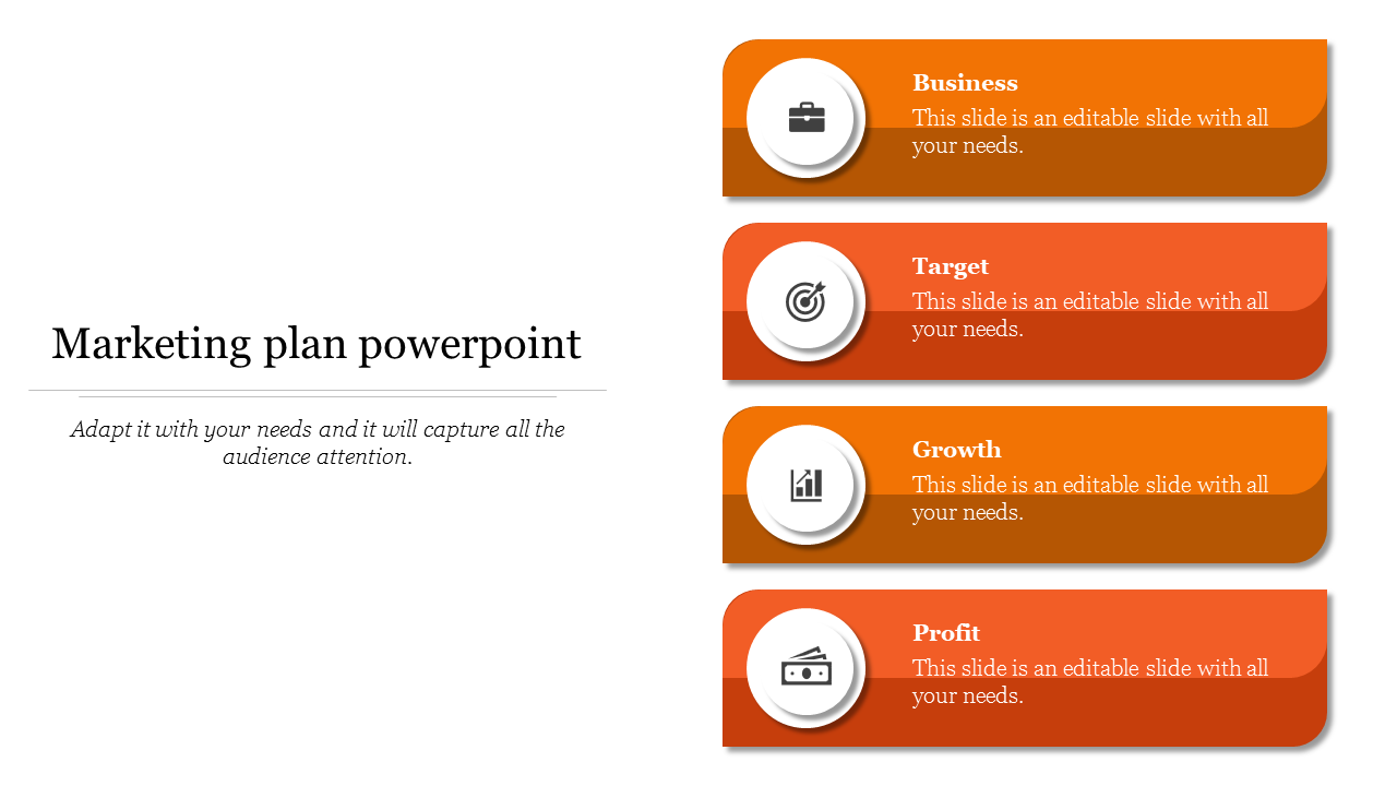 marketing plan powerpoint-Orange